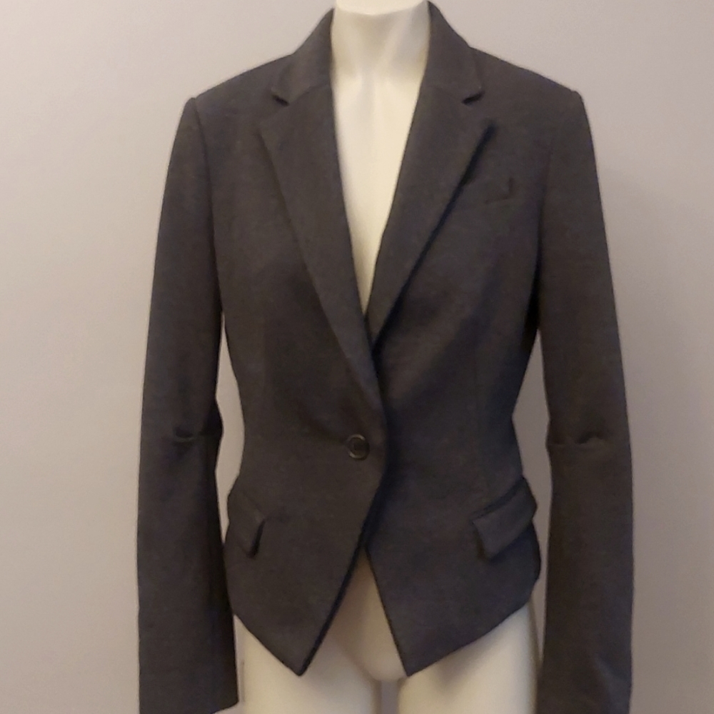 BCBG MaxAzria Grey Knit Blazer